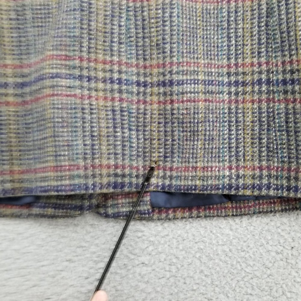 Vtg CHARACTER Suburbanwear Blazer Womens 100% Wool Tweed Multicolor Jacket Sz 12 - Picture 13 of 13